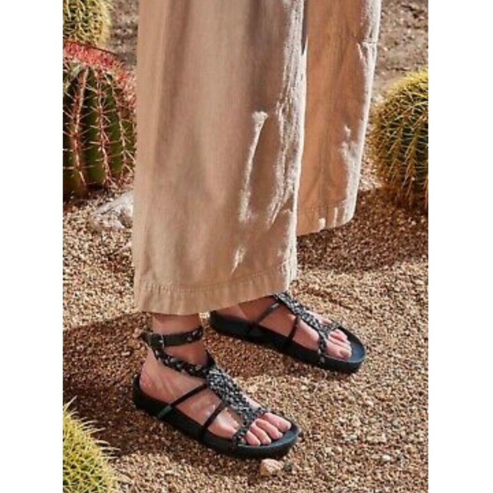 NIB Free People Denali Woven Footbed Sandal 38 8 - Picture 4 of 15